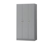 Timber Art Design 3 Door Double Wardrobe In Grey