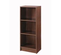 White Bookcase 3 Tier Narrow Shelving Storage Unit Living Room Bedroom