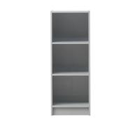 Essentials Light Grey Medium Narrow Bookcase Stylish Shelving Unit