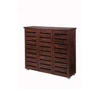 Timber Art Design 5 Tier Shoe Storage Cabinet 3 Door Cupboard Stand Rack Unit