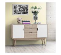 Timber Art Design Alford Sideboard 2 Doors 3 Drawers Storage Cabinet Cupboard in Light Oak Timber Art Design Light Oak
