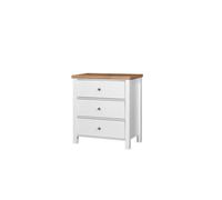 Astbury 3 Drawers Chest - White, White
