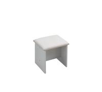 Timber Art Design Astbury White Makeup Dressing Table Stool Bedroom Chair Seat Vanity Stool