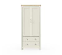 Lisbon 2 Door Wardrobe - Cream, Cream
