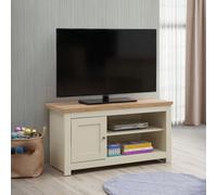 Timber Art Design Lisbon Tv Unit Stand Media 1 Door And Open Shelf Cream