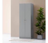 Timber Art Design 2 Door Double Wardrobe In Grey