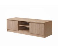 Timber Art Design Modern Tv Unit 120Cm Media Cabinet 2 Doors + Shelf Sonoma Oak