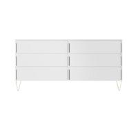 Timber Art Design Monaco 6 Drawer Chest In White