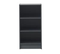 Timber Art Design Small 3 Tier Cube Bookcase Display Shelving Storage Unit Wood Furniture Dark Grey