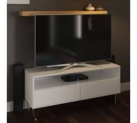 Timber Art Design Tv Cabinet With 2 Drawers White
