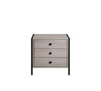 Timber Art Design Zahra Bedside Table Cabinet Bedroom Furniture Nightstand 3 Drawer Ash Oak