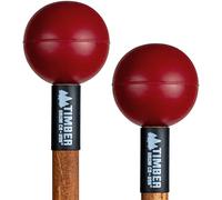 Timber Drum Co. Percussion Mallets - U.S.A. ASSEMBLED - Sticks for Steel Tongue Drum, Marimba, Cymbal Swells, Small Gongs - Extra Soft Rubber, 15.25"