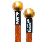 Timber Drum Co. Timber (Made in U.S.A.) Brass Mallets with Birch Handles-for Playing, Bell Tree & Crotales (TB3M)