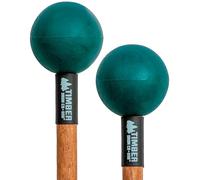 Timber Drum Company Percussion Mallets (Pair) for Tongue Drum or Keyboard Music, Extra Hard Rubber Heads -- Made in U.S.A. -- Hand Stained Solid Wood Handles (TNP5)