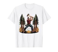 Timber Faller Pacific Northwest Old Growth Chainsaw PNW T-Shirt