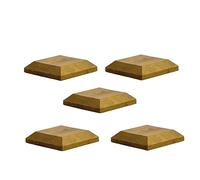 Timber Fence Post Cap | Fits 3x3" (75x75mm) Posts | Green | Square Posts | Pack of 5