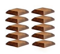 Timber Fence Post Cap | Fits 4x4" (100x100mm) Posts | Brown | Square Posts | Pack of 10