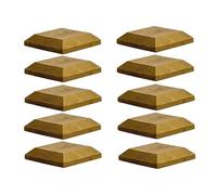 Timber Fence Post Cap | Fits 4x4" (100x100mm) Posts | Green | Square Posts | Pack of 10