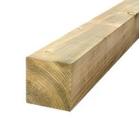 Timber Fence Post/Gate Post 75mm x 75mm (3x3 inch) 1.2m (4ft) Pressure Treated Wood