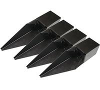 Timber Fence Post Repair Spur 3" (Pack of 4 Wedge Grip Metal Support 75MM)