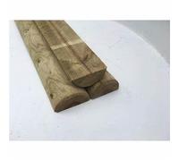 Timber Fencing Rail, 360cm Long x 10cm Wide, Half Round, 100mm Diameter, Green Tantalised, Commercial Grade