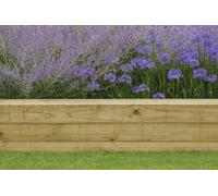 Timber Focus SertiWOOD Timber Focus Garden Rough-Sawn Edge Green Timber Sleeper (L)2.4M 100X200mm Pack Of Two
