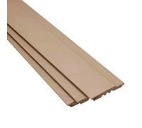 Timber Focus SertiWOOD Timber Focus Painted Cladding Tg Shiplap Grey Beige Viking (L) 2.4M (W) 146mm (T) 19mm Pack Of 6 Pieces (1 Bundle)
