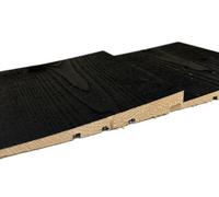 Timber Focus SertiWOOD Timber Focus Rebated Black Painted Exterior Timber Featheredge Cladding 22X175mm 4.8Mtr (3M2 Bundle 4 Pieces)