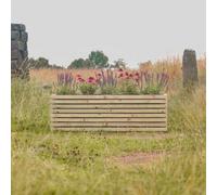 Timber Foundry Contemporary Wooden Planter L180 X W40 X H48Cm