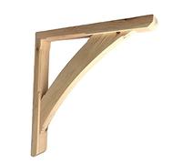 Timber Gallows Bracket 500mm x 535mm Curved Brace Mortice and Tenon Jointed