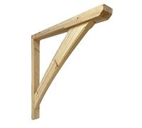 Timber Gallows bracket 750mm x 785mm Curved Brace Mortice and Tenon Jointed
