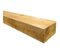 Timber Garden Sleeper 1200mm - Treated Softwood Railway Style Sleeper, 150mm Height x 100mm Thick, Pressure Treated FSC Timber for Outdoor Landscaping, Raised Beds, Edging & Retaining Walls
