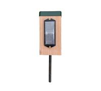 Timber Reflective Grass Verge Post with Green Cap, Easy Install, 6" (150mm) When in Ground