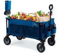 TIMBER RIDGE Festival Trolley on Wheels with Adjustable Handle, 200L Folding Wa