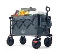 TIMBER RIDGE Folding Festival Trolley 250L Heavy Duty Camping Wagon