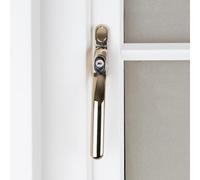 Timber Series Connoisseur MK2 Inline Locking Espag Window Handle - Polished Gold (Non Handed)