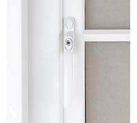 Timber Series Connoisseur Mk2 Inline Locking Espag Window Handle - White (Non Handed)