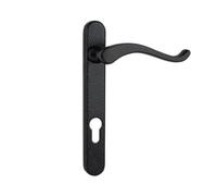 Timber Series Windsor Swan Door Handle - Black (Left Hand) - (Sold In Pairs)