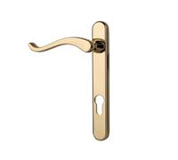 Timber Series Windsor Swan Door Handle (Right Hand) - Polished Gold - (Sold In Pairs)