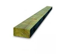 Timber Sleepers 2.4 m Presser Treated Softwood Railway Sleepers 200mm x 100mm Thick, New Green Presser Treaded Sleeper (2)