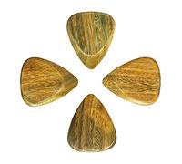 Timber Tones Fat TIMTF-LIV-4 Lignum Vitae Guitar Pick, Set of 4 Pieces