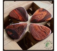 Timber Tones Guitar Plectrum - Burma Padauk (Pack of 4)