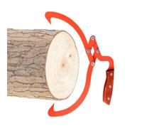 Timber Tongs - Heavy Duty Log Grapple, Jaw Wood Lifting and Carrying Tool, Secure Grip, Strong Clamping Force for Outdoor Work with Trucks ATVs and Tractors, Forestry Equipment, 20.08 Inches