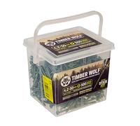 Timber Wolf Stick-Fit Decking Screws - 4.2 x 50mm, Organic Green Coating