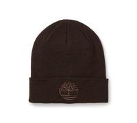 Timberland 3D Embroidered Cuffed Walking Beanie Dark Brown