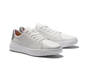 Timberland 74582 - Leather Lace-up Shoes for Men, White on White, 10 UK