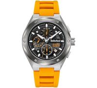 Timberland TDWGQ2231202 Men's Abbotville Orange Chronograph Watch with Silicone Strap 46 mm