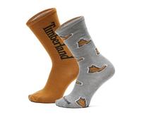 Timberland All Over Print Boot Crew Socks 2 Pairs EU 42-26