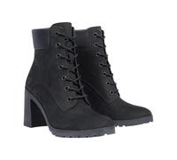 Timberland Allington Boots Womens Black Nubuck High Heel Size UK 6.5 7