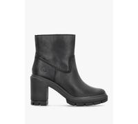 TIMBERLAND Allington Heights Black Leather Block Heel Ankle Boots Colo